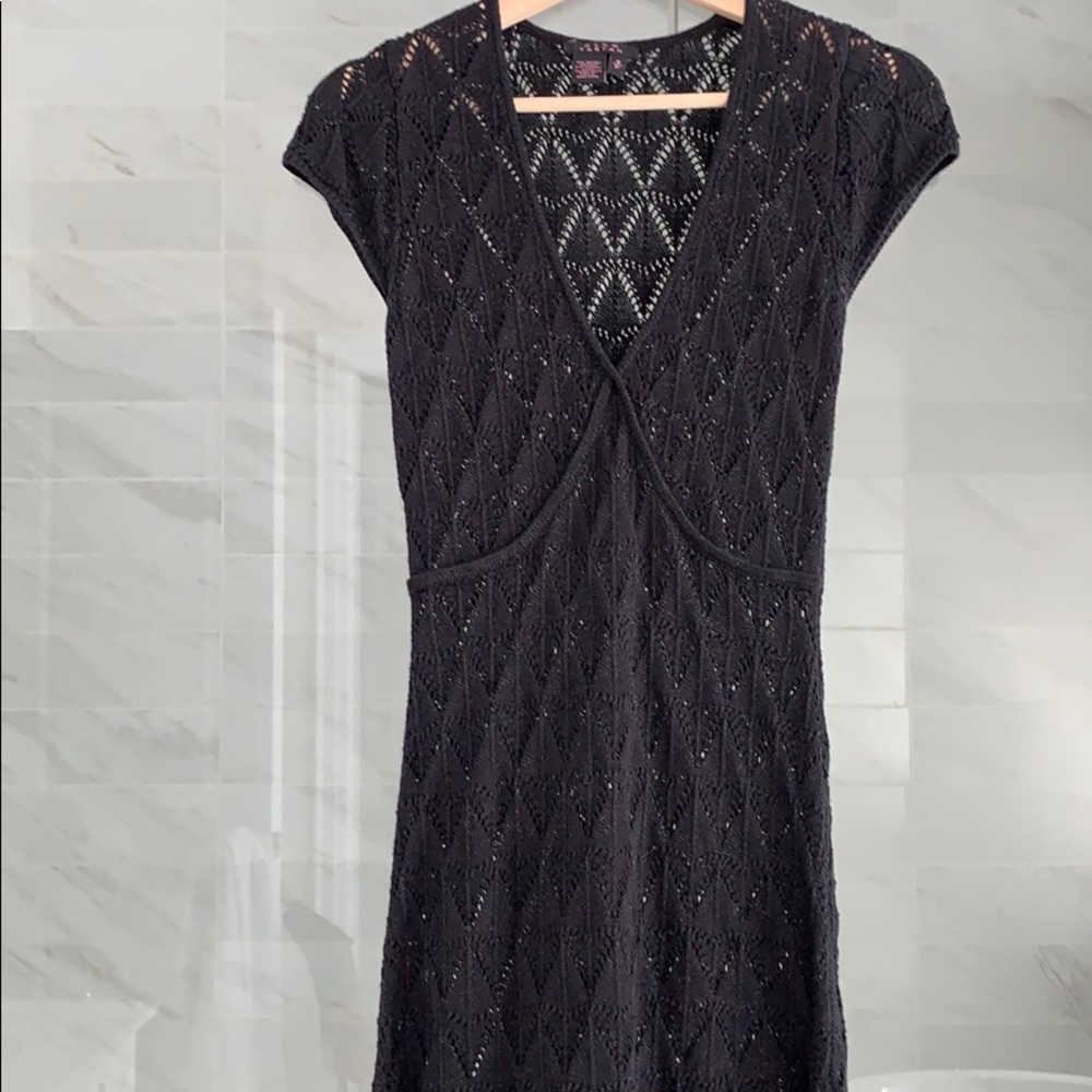 Vintage Pink Tartan knit dress - Picture 3 of 8